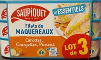 Filets de maquereaux carottes, courgettes, piment