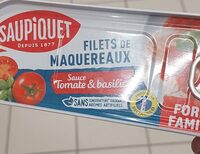 Filets de maquereaux sauce tomate & basilic