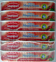 Filets de Maquereaux (Sauce Tomate et Basilic) Lot de 6