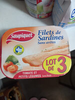 Filets de sardines sans arêtes tomates et petits légumes