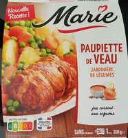 Paupiette de veau jardinière de légumes