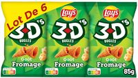 Lay's 3D's Bugles goût fromage lot de 6 x 85 g