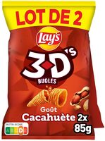 Lay's 3D's Bugles goût cacahuète lot de 2 x 85 g