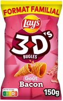 Lay's 3D's Bugles goût bacon format familial