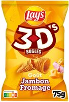 Lay's 3D's Bugles goût jambon fromage