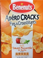 Apéro cracks goût Tomate Mozzarella et Basilic