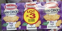 Apéro Cracks Fins & Fondants Mix Salé + Emmental (lot x3)