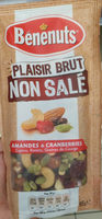 Bénénuts Plaisir brut Amandes & cranberries cajous, raisins, graines de courge