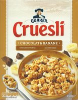Cruesli chocolat et banane - Céréales complètes