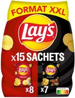 Lay's nature 8 x 25 g et barbecue 7 x 27,5 g format XXL