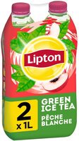 Lipton Green Ice Tea saveur pêche blanche lot de 2 x 1 L