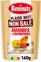 Bénénuts Plaisir brut Amandes & cranberries cajous, raisins, graines de courge