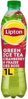 Lipton Green Ice Tea saveur cranberry & fraise des bois 1 L