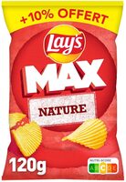 Lay's Max nature 120 g + 10% offert