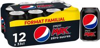 Pepsi Max format familial 12 x 33 cl