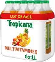 Tropicana Multivitamines lot de 6 x 1 L