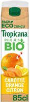 Tropicana Bio Pur jus carotte orange citron 85 cl