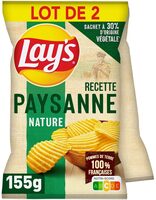Lay's Recette paysanne nature lot de 2 x 155 g