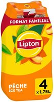 Lipton Ice Tea saveur pêche format familial 4 x 1,75 L