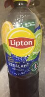 Thé glacé pétillant au citron, citron vert