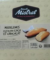 Madeleines pur beurre coco et chocolat