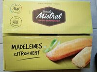 Madeleines citron vert biscuits Mistral