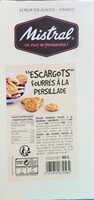 Escargots - Biscuits feuilletés fourrés à la persillade