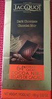 Chocolat noir 64% éclats de cacao