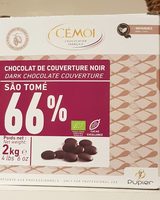 Chocolat de couverture noir 66%
