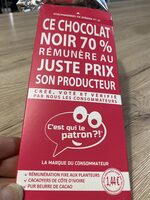 Chocolat noir 70%