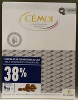 Chocolat de couverture au lait 38%