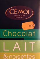 Chocolat lait & éclats de noisettes