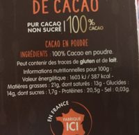 Cémoi cacao en poudre