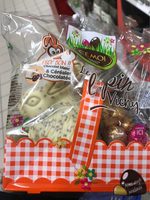 Le Lapin Vichy Chocolat Blanc avec Œufs Praliné
