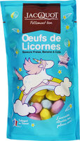 Oeufs de Licornes saveurs Fraise, Banane & Cola