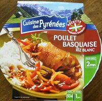 Poulet basquaise, riz blanc, 300g
