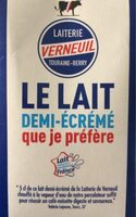 Lait demi ecreme Verneuil