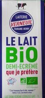 Lait demi-écrémé Bio