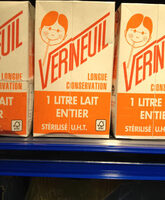 Lait entier sterilise UHT VERNEUIL