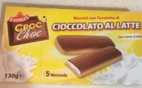 Biscotti con tavoletta di cioccolato al latte