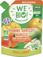 Purée Pomme Abricot Mangue BIO Sans Sucres Ajoutés