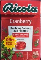 Ricola 50g s/s cranberry offre éco