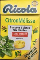 Bonbons aux plantes Suisses sans sucres - Citron mélisse