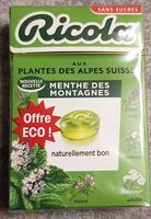 Bonbons Nicola menthe des montagnes
