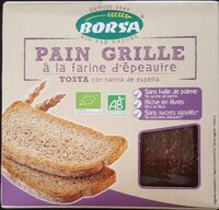 Pain grillé à la farine d'épeautre