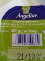 Riz Au Lait Saveur Vanille