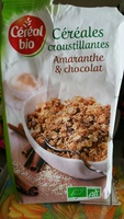 Céréales croustillantes amaranthe chocolat