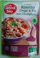 Cuisiné Risotto orge et riz aux champignons