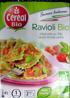 Ravioli d'épinards au Tofu sauce tomate pesto Bio