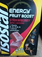 Energy fruit boost strawberry